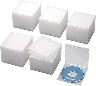 エレコム CD/DVDスリムPPケース/1枚収納/100パック/クリア