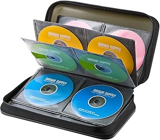 サンワサプライ メディアケース Blu-ray対応 セミハード BD/DVD/CD 96枚収納 ブラック FCD-WLBD96BK